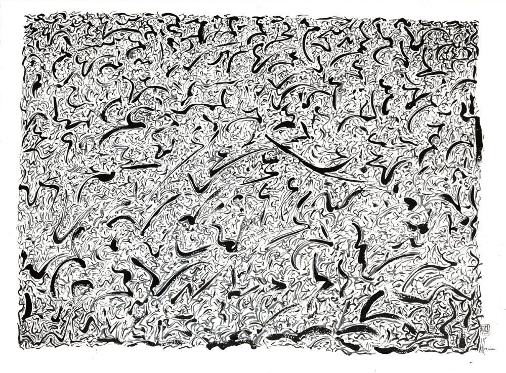 la série Scriptoglyphes, une expression de l'écriture automatique