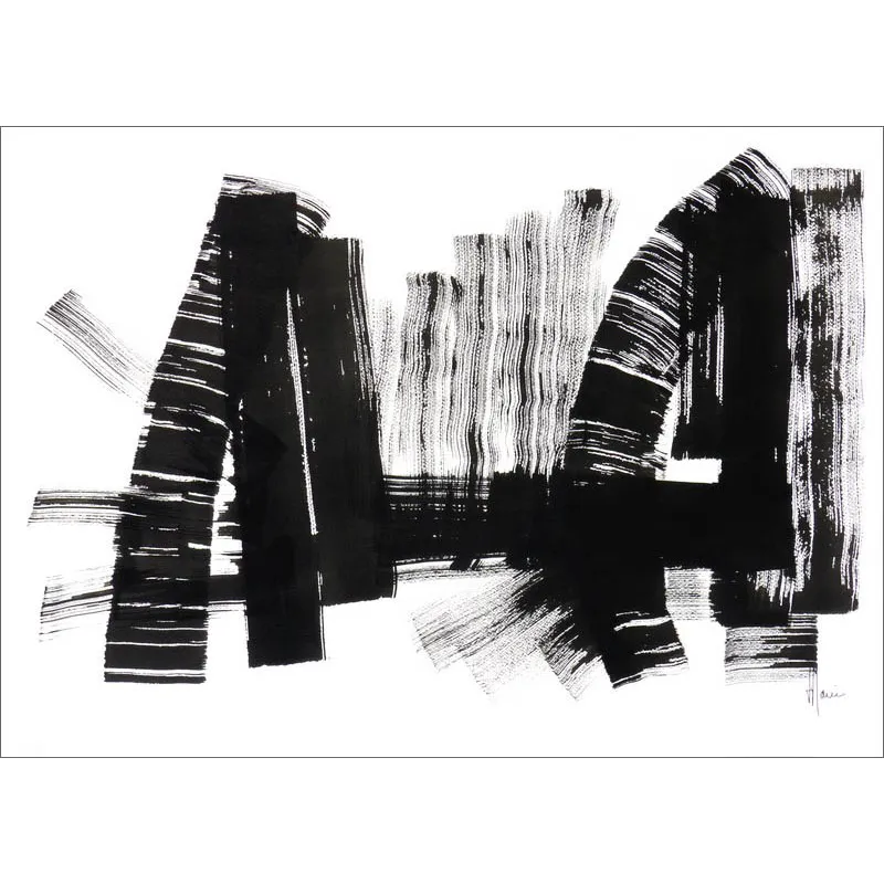 Composition n°564. Format 50 x 70 cm. Œuvre abstraite de Jean-Jacques Marie sur papier