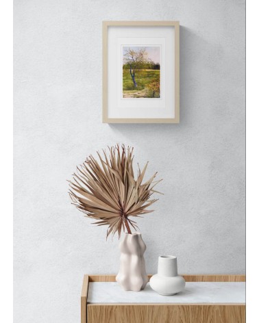 Village d'Aveyron 1/85. Edition d'art numérotée avec cadre