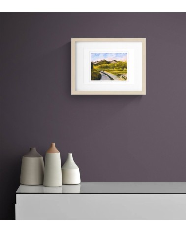 Paysage d'Aveyron 2/85. Edition d'art numérotée avec cadre