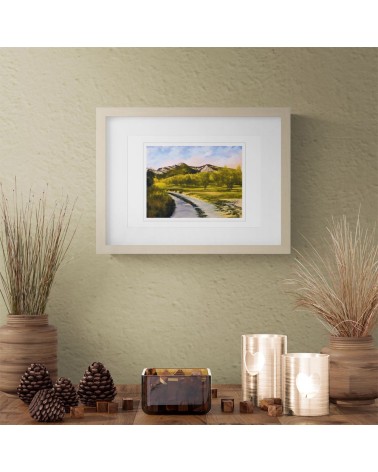 Paysage d'Aveyron 2/85. Edition d'art numérotée avec cadre