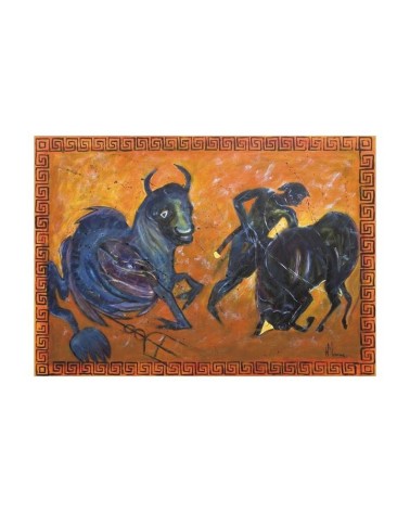 Le taureau blanc 31/85. Edition d'art numérotée avec cadre