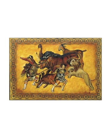 Jeux de cirque romain 21/85. Edition d'art numérotée avec cadre