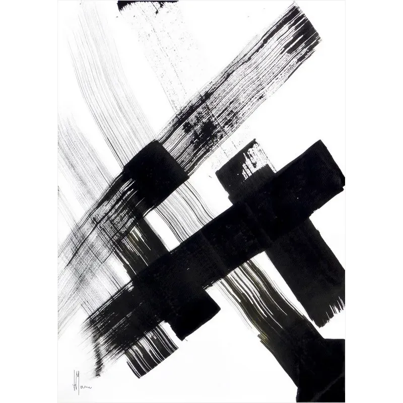 Composition n°643. Format 70 x 50 cm. Œuvre abstraite de Jean-Jacques Marie sur papier