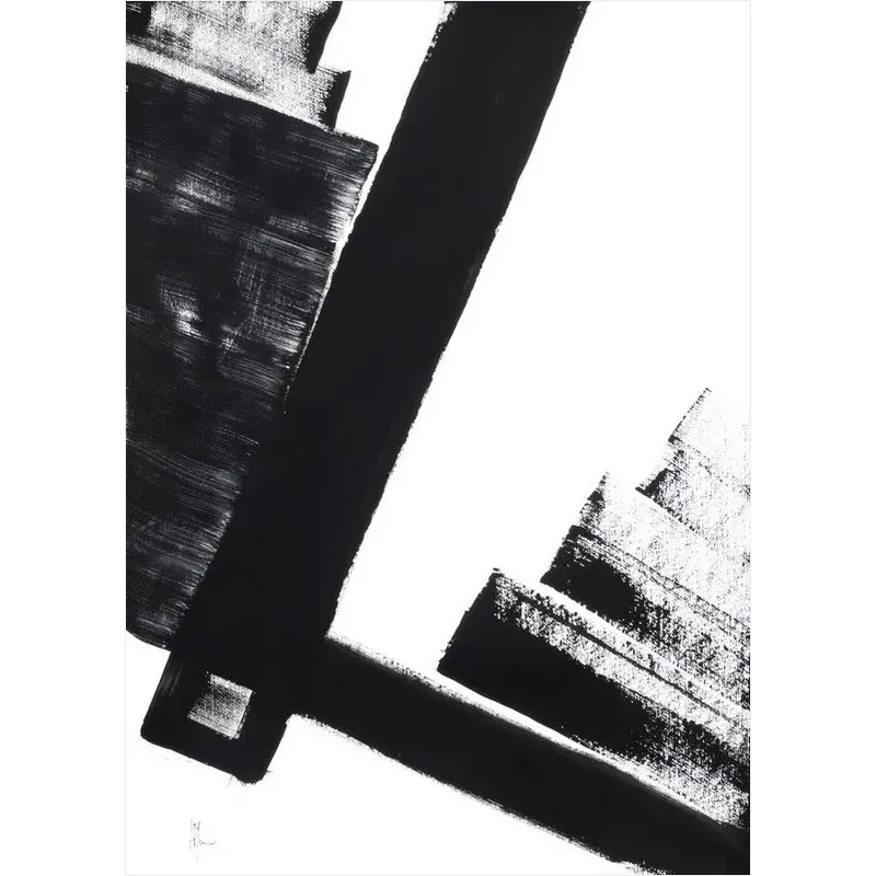 Composition n°687. Format 70 x 50 cm. Œuvre abstraite de Jean-Jacques Marie sur papier