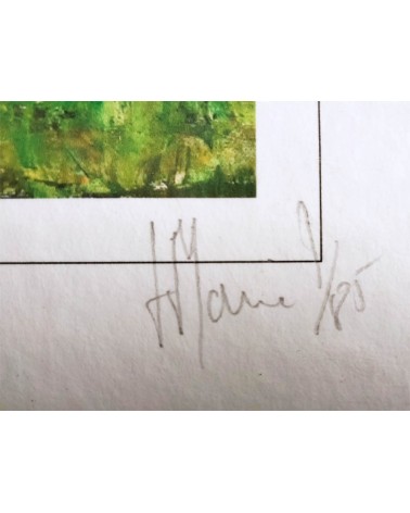 Bournazel, village d'Aveyron 1/85. Edition d'art numérotée avec cadre