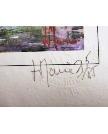 Paysages des Alpilles 35/85. Edition d'art numérotée avec cadre