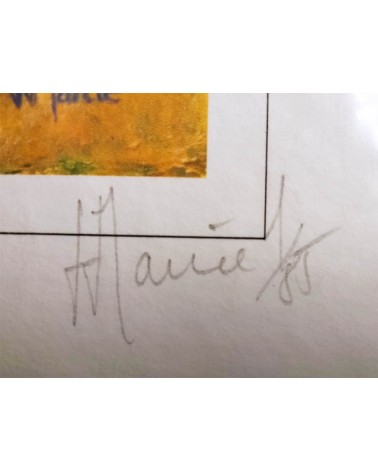 Bournazel, village d'Aveyron 1/85. Edition d'art numérotée avec cadre