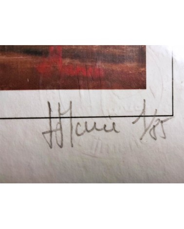 Paysage d'Aveyron 1/85. Edition d'art numérotée avec cadre