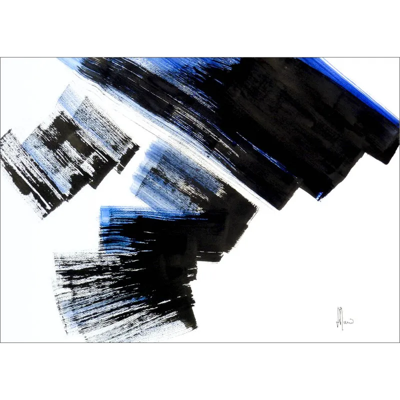 Composition n°657. Format 50 x 70 cm. Œuvre abstraite de Jean-Jacques Marie sur papier