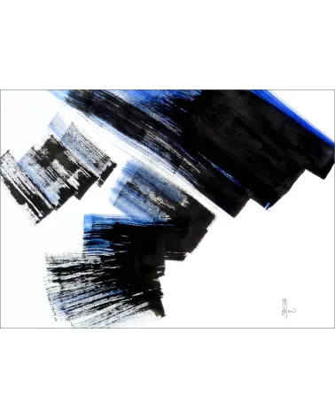 Composition n°657. Format 50 x 70 cm. Œuvre abstraite de Jean-Jacques Marie sur papier