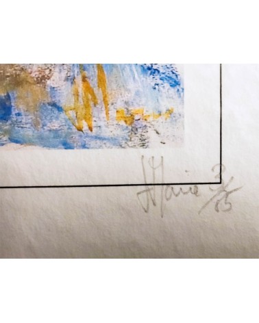 Paysage de Camargue 3/85. Edition d'art numérotée avec cadre