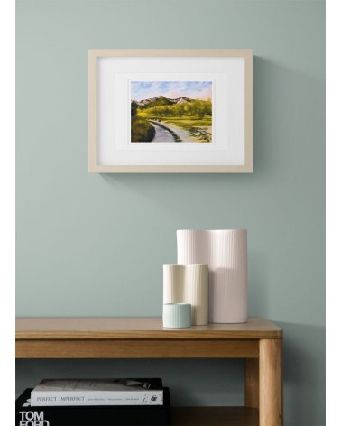 Paysage de Camargue 73/85. Edition d'art numérotée avec cadre