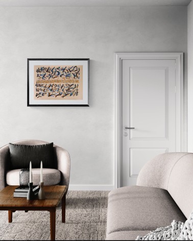 Création S083. Format 50 x 70. Scriptoglyphes de Jean-Jacques Marie