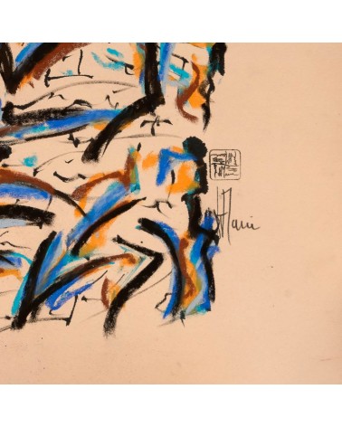 Création S083. Format 50 x 70. Scriptoglyphes de Jean-Jacques Marie