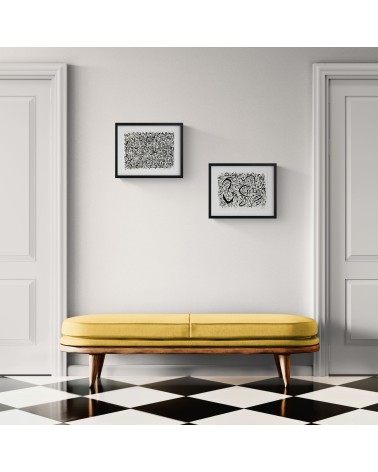 Création S050. Format 30 x 40. Scriptoglyphes de Jean-Jacques Marie