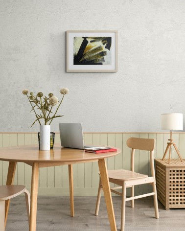 Composition n°1140. Format 30 x 40 cm. Œuvre abstraite de Jean-Jacques Marie sur papier