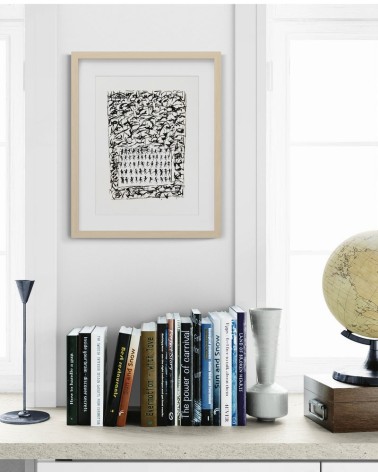 Création S029. Format 40 x 30. Scriptoglyphes de Jean-Jacques Marie