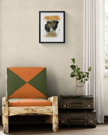 Création G008. 40 x 30 cm. Pastel sur papier