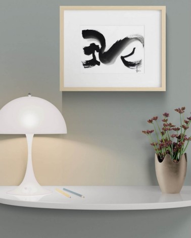 Composition n°799. Format 32 x 24 cm. Œuvre abstraite de Jean-Jacques Marie sur papier