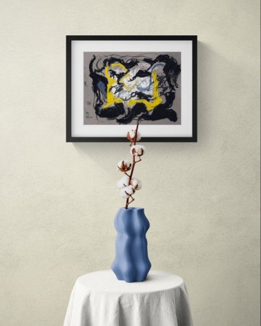 Composition G 084. Format 30 x 42 cm. Œuvre abstraite de Jean-Jacques Marie sur papier