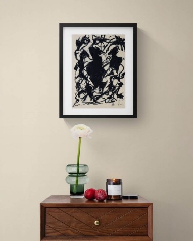 Création G086. Format 42 x 30 cm. Œuvre abstraite de Jean-Jacques Marie sur papier