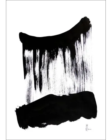 Composition n°538. Format 70 x 50 cm. Œuvre abstraite de Jean-Jacques Marie sur papier