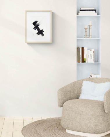 Composition n°2288. Format 32 x 24 cm. Œuvre abstraite de Jean-Jacques Marie sur papier