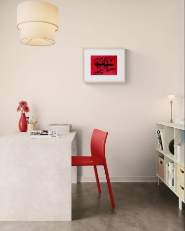 Composition n°360. Format 32 x 24 cm. Œuvre abstraite de Jean-Jacques Marie sur papier