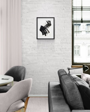 Composition n°1181. Format 40 x 30 cm. Œuvre abstraite de Jean-Jacques Marie sur papier