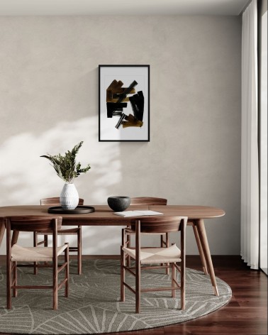 Composition n°711. Format 70 x 50 cm. Œuvre abstraite de Jean-Jacques Marie sur papier