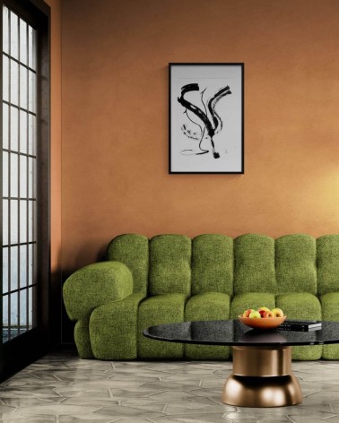 Composition n°644. Format 70 x 50 cm. Œuvre abstraite de Jean-Jacques Marie sur papier