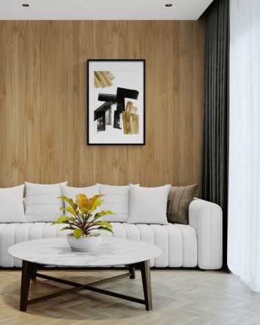 Composition n°746. Format 70 x 50 cm. Œuvre abstraite de Jean-Jacques Marie sur papier