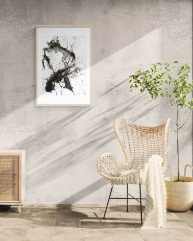 Composition n°2726. Format 70 x 50 cm. Œuvre abstraite de Jean-Jacques Marie sur papier