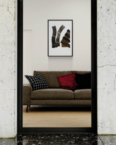 Composition n°709. Format 70 x 50 cm. Œuvre abstraite de Jean-Jacques Marie sur papier