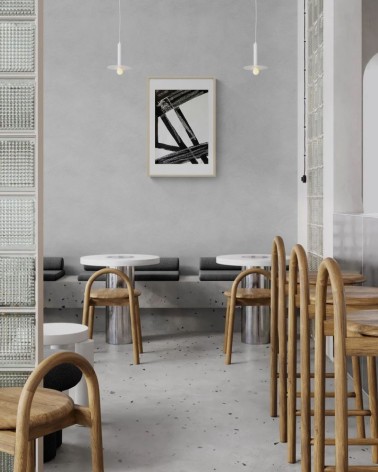 Composition n°910. Format 70 x 50 cm. Œuvre abstraite de Jean-Jacques Marie sur papier