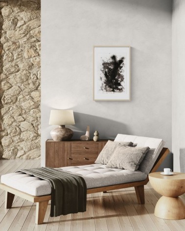 Composition n°2900. Format 70 x 50 cm. Œuvre abstraite de Jean-Jacques Marie sur papier