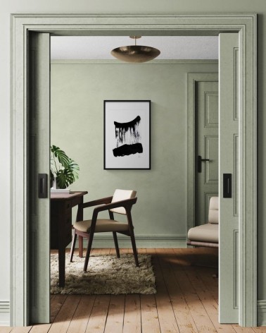 Composition n°538. Format 70 x 50 cm. Œuvre abstraite de Jean-Jacques Marie sur papier