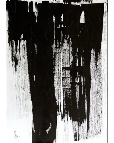 Composition n°1452. Format 70 x 50 cm. Œuvre abstraite de Jean-Jacques Marie sur papier
