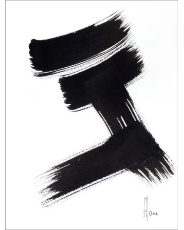Composition n°2285. Format 32 x 24 cm. Œuvre abstraite de Jean-Jacques Marie sur papier
