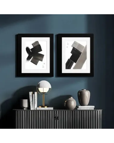 Composition n°1697. Format 40 x 30 cm. Œuvre abstraite de Jean-Jacques Marie sur papier