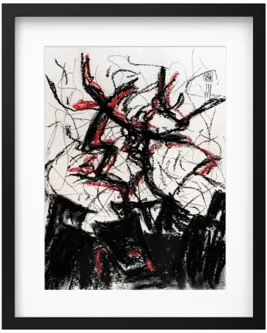 Création G274. Format 40 x 30 cm. Œuvre abstraite de Jean-Jacques Marie sur papier