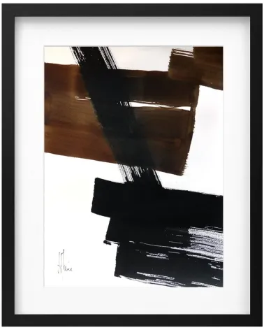 Composition n°1152. Format 40 x 30 cm. Œuvre abstraite de Jean-Jacques Marie sur papier