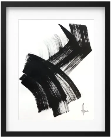 Composition n°1181. Format 40 x 30 cm. Œuvre abstraite de Jean-Jacques Marie sur papier