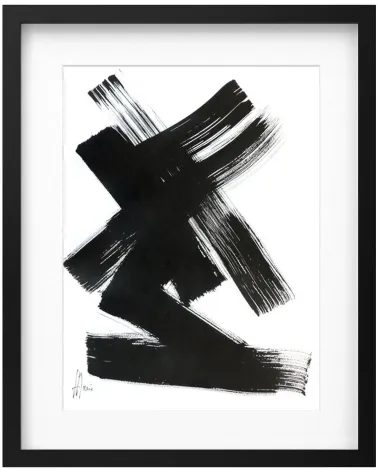 Composition n°1226. Format 40 x 30 cm. Œuvre abstraite de Jean-Jacques Marie sur papier