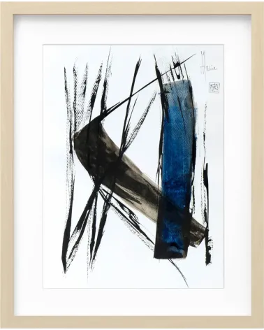 Composition n°1923. Format 40 x 30 cm. Œuvre abstraite de Jean-Jacques Marie sur papier