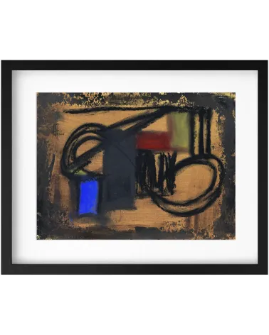 Création G079. Format 30 x 40 cm. Œuvre abstraite de Jean-Jacques Marie sur papier