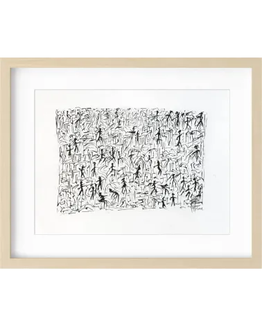 Création S028. Format 30 x 40. Encre sur papier