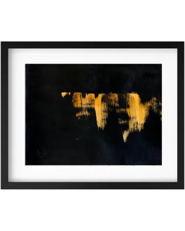Composition n°1667. Format 30 x 40 cm. Œuvre abstraite de Jean-Jacques Marie sur papier