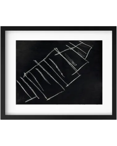 Composition n°1982. Format 30 x 40 cm. Œuvre abstraite de Jean-Jacques Marie sur papier